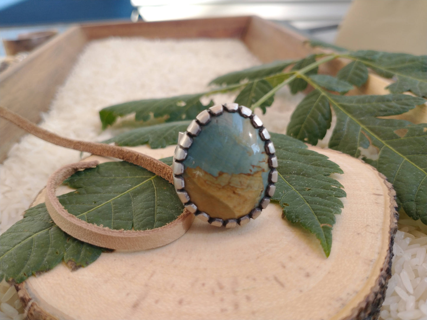 Desert Landscape: Gary Green Ring - Size 10