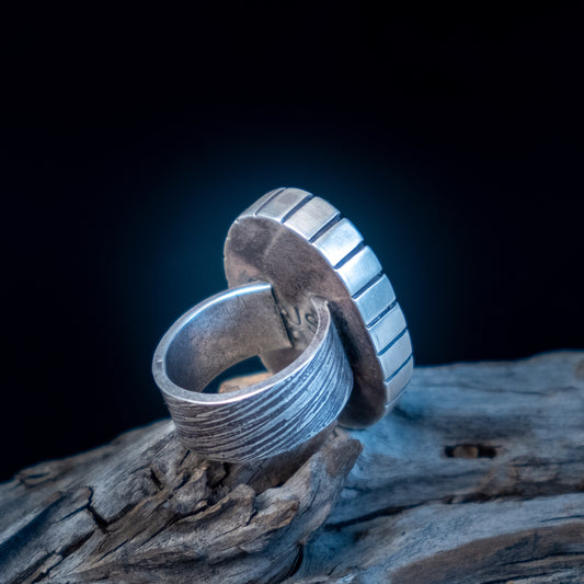 Blue Sky, Gary Green Ring - Size 10