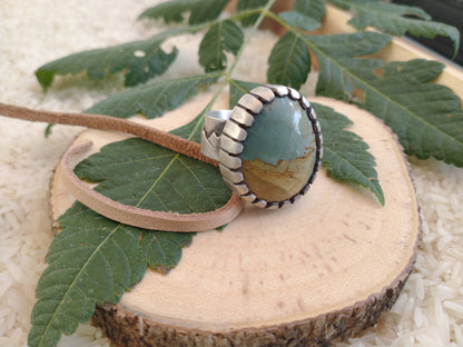 Desert Landscape: Gary Green Ring - Size 10